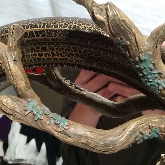 LAST DROP! Antique Bald Eagle & Babies On A Tree Limb Mirror In Great Condition - Picture 4 of 10